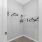 a closet with shelves and hangers